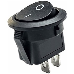 Resim 20mm Yuvarlak 2 Pin On/off Işıksız Power Anahtar 2 Adet 