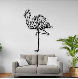 Resim Flamingo Tablo İllüstrasyon Tasarım Lazer Kesim Metal Duvar Tablo 