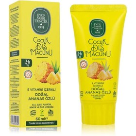 Resim Eyüp Sabri Tuncer 23 Adet Doğal Ananas Özlü Çocuk Diş Macunu 60 ml, Rosie Hediye 