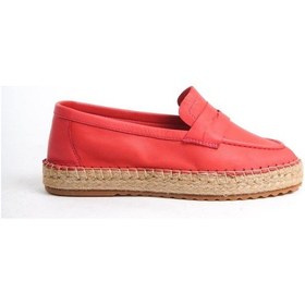 Resim Mubiano Hakiki Deri Mbsvk23a001-mrc Kadın Mercan Espadril & Babet Mercan 