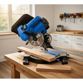 Resim İBELTECH Premıum Üstten Tablalı 210MM Gönye Kesme Testeresi 