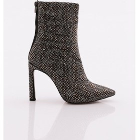 Resim Dgn 284 Kadin Topuklu Çizme 284-2219-R2817 Platin 