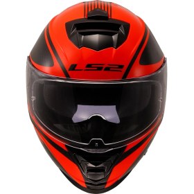 Resim Ls2 Storm 2 Dodger Mat Siyah-Neon Turuncu Kapalı Kask 