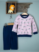 Resim Labla Kids Ay Desenli Ikili Bebek Pijama Takımı 
