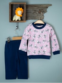 Resim Labla Kids Ay Desenli Ikili Bebek Pijama Takımı 