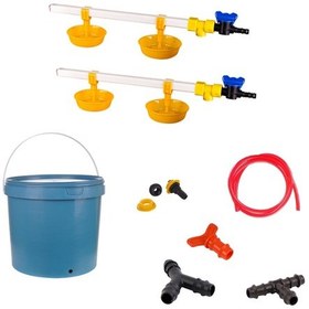 Resim TavPet Nipel Hindi Suluğu 20 Lt Depolu Büyük Yaylı Çanaklı (Set/34) 