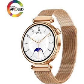 Resim Sanal Ticaretiniz Watch Gt4 Mini Akıllı Saat 400-500 Mah Rose Gold Pembe Bakır 6 Ay 42 mm 