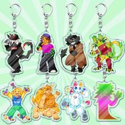 Resim 2D Düz, Anime Manga Anahtarlık - İki Taraflı Koleksiyonluk Figür, Etkileyici Gözler ve Dinamik Pozlar - Chibi Karakterlerle Uyumlu - Sevimli Anime // - Çantalar, Sırt Çantaları, Anahtarlar İçin Kilitli Kapatma - Anime Hayranları, Kongre, Günlük Taşıma İçin Mükemmel Hediye - Anime, Oyuncular, Anime 