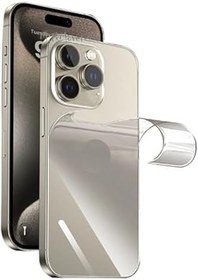 Resim İphone 15 Pro Şeffaf Kaplama Arka ve Yan Çerceve Full Body Esnek Kasa Koruyucu hydrojel Çizilmez 