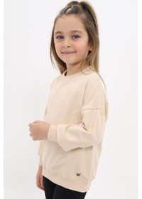 Resim Toontoy Kız Çocuk Sweatshirt Bej 