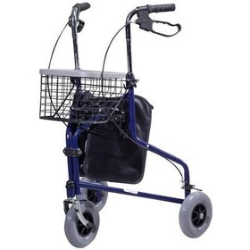 Resim Medikaltec 3 Tekerlekli Çantalı Frenli Walker Yürüteç 