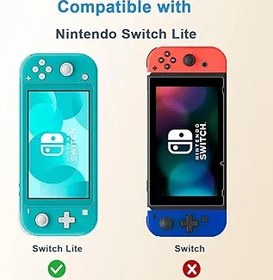 Resim HYGAMOCC Nintendo Switch Lite için Ekran Koruyucu, Oyun Oynatıcı Temperli Cam Şeffaf HD Ultra Şeffaf Çizilmez Parmak İzi Kabarcıksız 