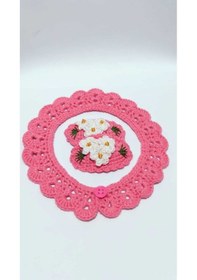 Resim Vintage Şık Tasarım Çocuk Yaka Ve Toka Seti Yeni Trend Pembe Çok Renkli 