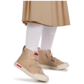 Resim Kiko Kids Garf Günlük Cırtlı Kız Bebek Bot Ayakkabı Ten Ten Ten Rengi 