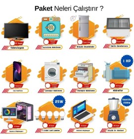 Resim Teknovasyon Arge Güneş Enerjisi Solar Paketi 11 kva Inverter 455 Watt Güneş Paneli 48V 50 Amper Lityum Akü 