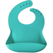 Resim Nessiworld Basics Silikon Mama Önlüğü Aqua Green 