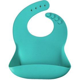 Resim Nessiworld Basics Silikon Mama Önlüğü Aqua Green 