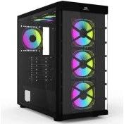 Resim Powerboost PB-GR222BB 7-Rgb Fanlı Gamıng Mıd-Tower Pc Kasası 