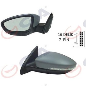 Resim Dış Dikiz Aynası Sol Passat 11 Elektrikli Isıtmalı Ç.aydınlatmalı Astarlı Asfer 