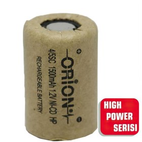 Resim Orion High Power Serisi 1500 mAh 1.2 V 4/5SC Boy Ni-CD Industrial Şarj Edilebilir Pil 