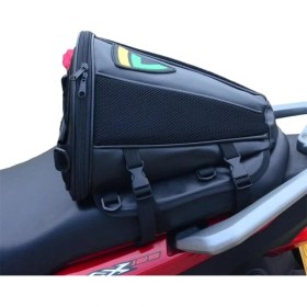 Resim Mdsj Büyük Kapasiteli Su Geçirmez Binicilik Kuyruk Çantası Çok Fonksiyonlu Motosiklet Tankı Çantası (Yurt Dışından) 