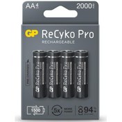 Resim GP AA 2100 mAh Şarjlı Kalem Pil 4'lü Paket ReCyko GP210AAHCBEM-2GB4 