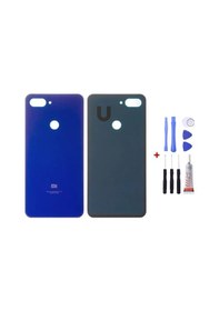 Resim Xiaomi Mi 8 Lite Mavi Arka Cam Kapak Pil Kapağı Tamir Set B7000 Set Mavi 