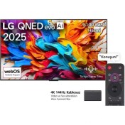 Resim LG 65QNED9MA6B 65 inç 165 Ekran Uydu Alıcılı Smart Evo AI Mini LED 4K 144Hz Kablosuz Görüntü İletebi 