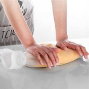 Resim MuazShop® Büyük Hamur Torbası Silikon Şeffaf Hamur Yoğurma Torbası Ekmek Makarna Mantı Hamuru Kolay 