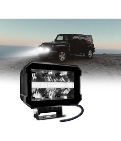 Resim Space Offroad Sis Lambası 11,5 x 8 x 9cm Beyaz-Amber Gündüz Ledli 28W 12-80V Adet/ LASS352 