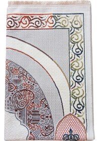 Resim Geleneksel Desenli Hediyelik Halı Tipi Dokuma Seccade Krem KREM 