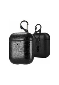 Resim Ally Leather Case Apple Uyumlu AirPods 1-2 Pu Deri Koruma Kilifi 300646472 - Renk / Kirmizi 