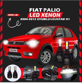 Resim Fiat Palio 2004-2012 Uzun Far Uyumlu Şimşek Etkili Led Xenon Light Series H1 