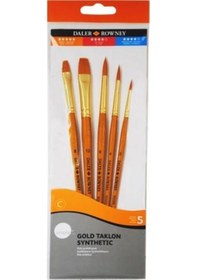 Resim Daler Rowney Simply Gold Taklon Synthetic Fırça Seti Kod 502 