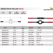 Resim Pafta Kolu 16*5 M1-M2.6 Çelik Döküm 
