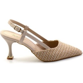 Resim Bej Kadın Klasik Topuklu Ayakkabı K01823123418 Bej 