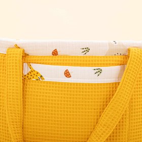 Resim Bebek Bakım Çantası - Hardal Petek - Aslan 