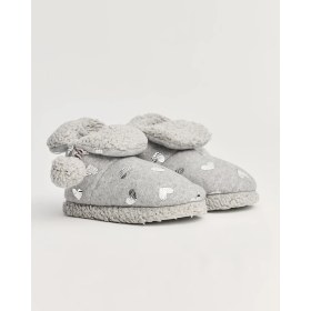 Resim HENR - Puantiyeli ve Ponponlu Kadın Panduf 