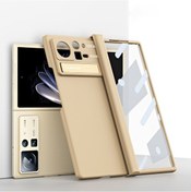 Resim Xiaomi Mix Fold 2 Macaron Menteşe Her Şey Dahil Katlanır Telefon Kılıfı Standlı 
