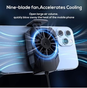 Resim EXENAR Gaming Cep Telefon Hava Soğutma Fanı Radyatör Soğutucu İos Android Pubg Gaming Soğutucu Uyumlu 
