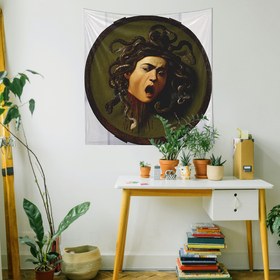 Resim Medusa Tablosu Duvar Örtüsü - 90 cm x 90 cm 