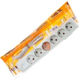 Resim Kuzgun Ticaret Asel 6'lı Topraklı Grup Priz 2mt 