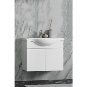 Resim Özceden Yıldız 80 cm Alt Dolap ve Lavabo Taşı Asma 