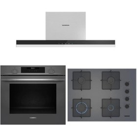 Resim Siemens HU717ABN0T - EO7C8PP30O - LC67BBK00T Ankastre Set 