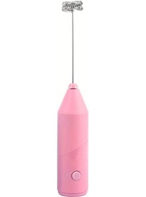 Resim Oldfriend Pembe El Blenderı: Yumurta Çırpma, Süt Köpürtme, Kahve Ve Matcha Karıştırma Diğer 