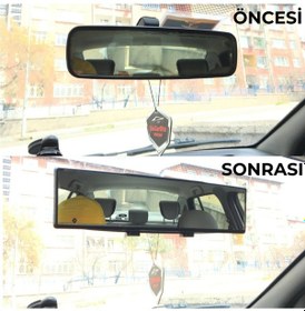 Resim Carub 240 Mm Bombeli Makaslı Geçmeli Iç Ilave Ayna Siyah (531013760) 