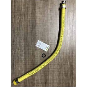 Resim MKS Kombi Şofben Ts 13890 Doğalgaz Bağlantı Flexi Hortumu 60 cm 3/4 " Makaronlu Yeni Tip Paslanmaz 