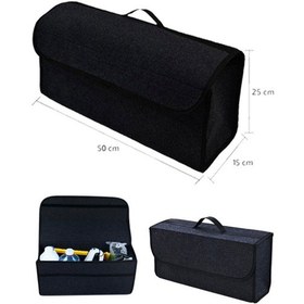 Resim Birben Bagaj Düzenleyici Araç Içi Organizer Araba Bagaj Çantası Keçe Aksesuar Aparat Çanta 