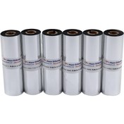 Resim hazır etiketler hazır al hızlı al Wax Ribon 110mm x 74mt 6lı Set 