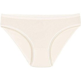 Resim 12 Adet Yıldız Bayan Likralı İz Yapmaz Bikini Külot Ekru 3728 001 